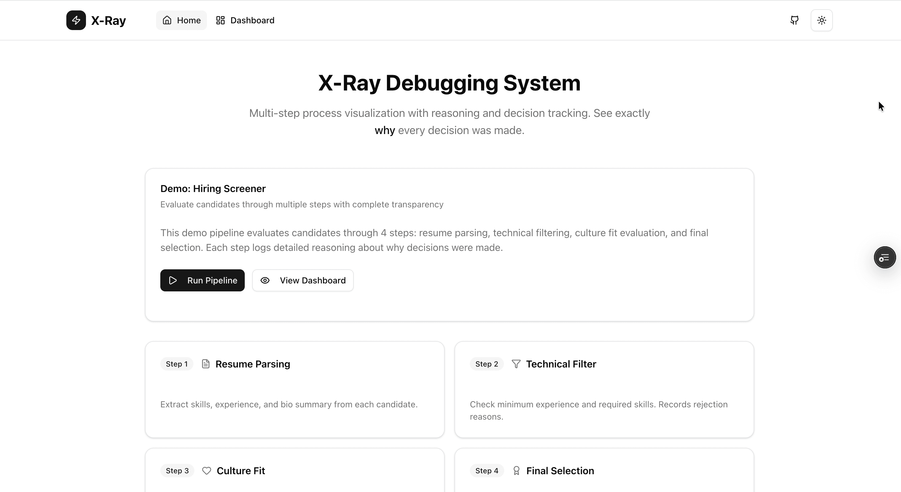 X-Ray Debugging System